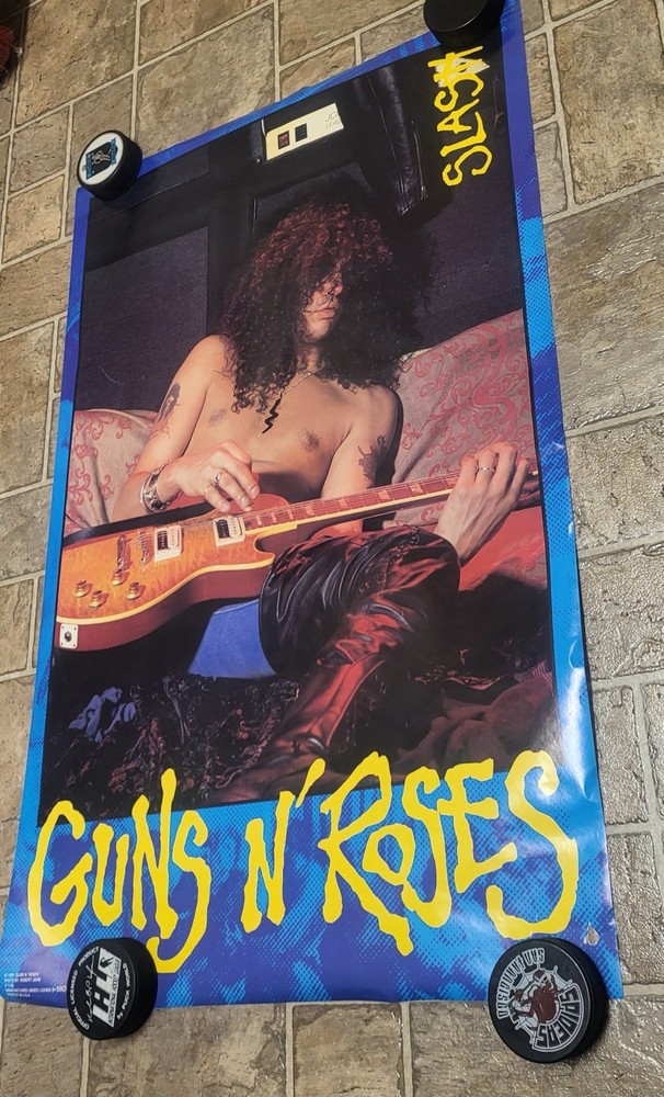 Vintage Slash Poster Guns N Roses 1991 22.5” x 34.5”