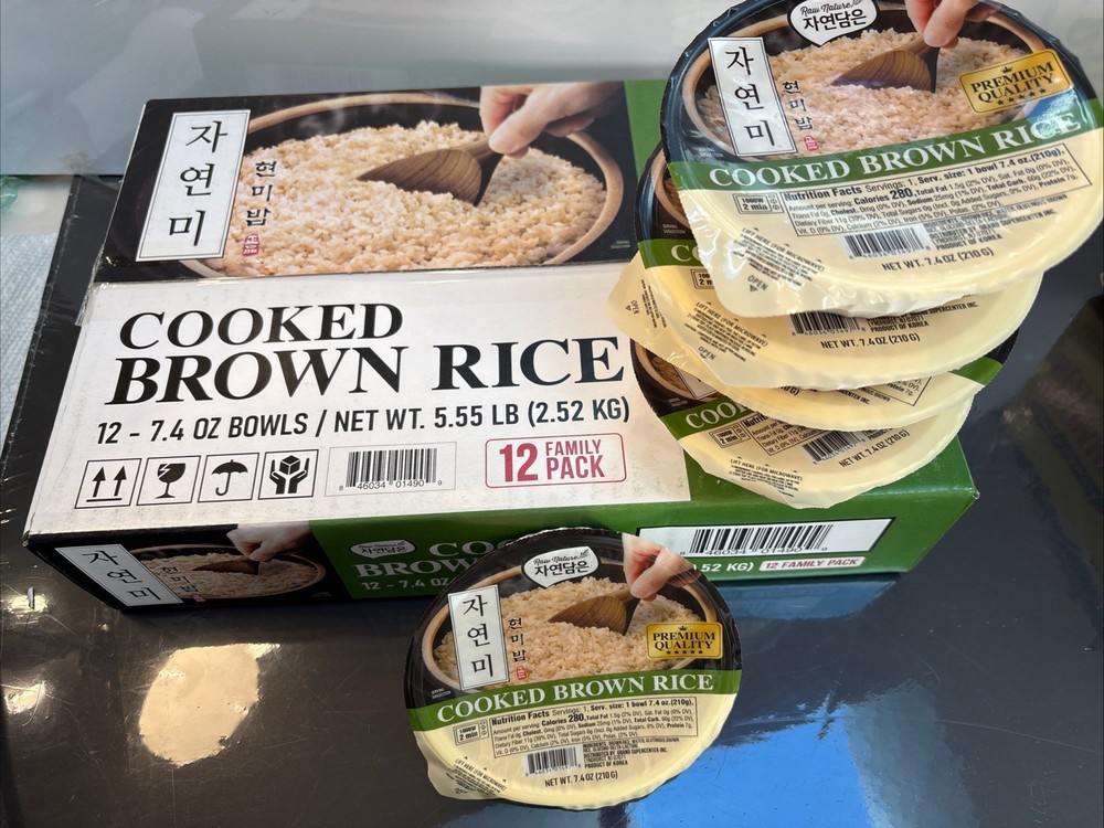 Cook Brown Rice 12 Bowls Raw Nature Brand