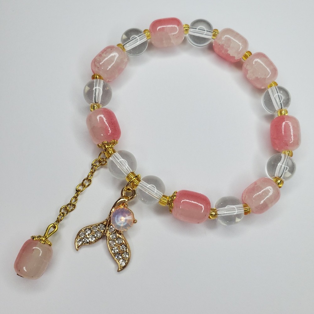 Hand crafted artisan unique gemstone bracelet