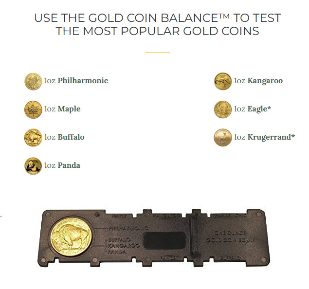 GENUINE Gold Coin Authenticity Tester Detector Eagle Maple Kangaroo Panda