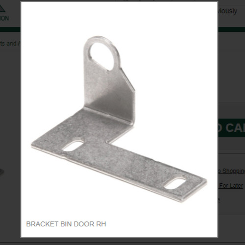 BRACKET BIN DOOR RH # 3013360-01