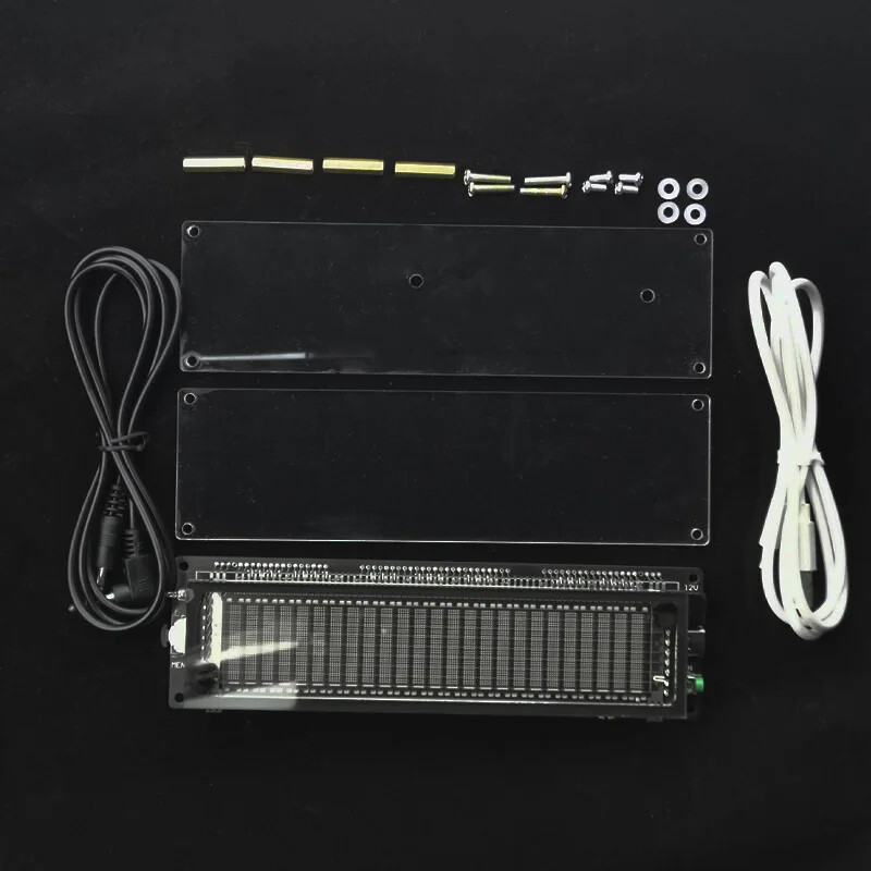 VFD Music Spectrum Display Clock Rhythm Analyzer VU Meter for 5V 12V Amplifier