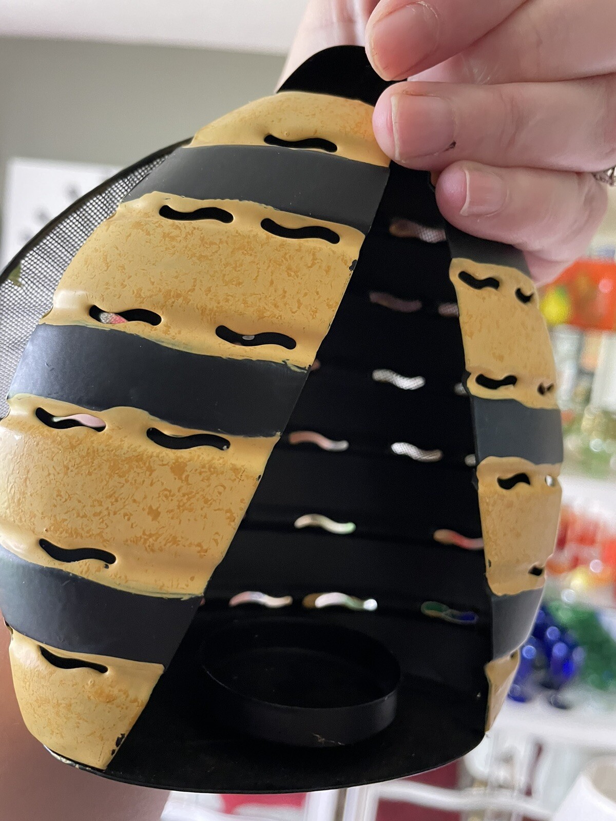 Mix Lot Of 9 Bumblebee 🐝 Home Decor Candle Holder Ornaments Wood Ceramic Beaded