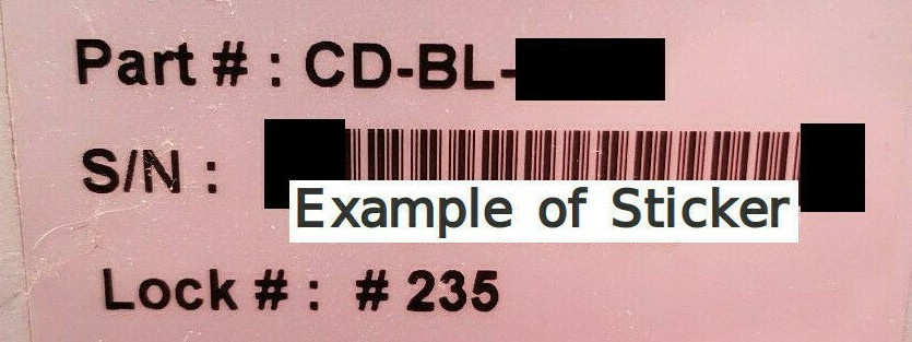 BD 235 Cash Drawer Key Pair fits HP, Sam4s, NCR, Touch Dynamic Wasp & CRS