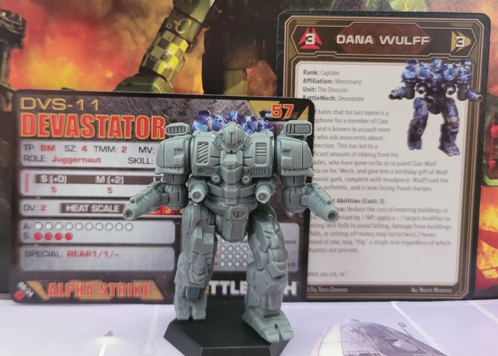 Battletech Devastator Mech Inner Sphere Mercenaries boxed set Miniature