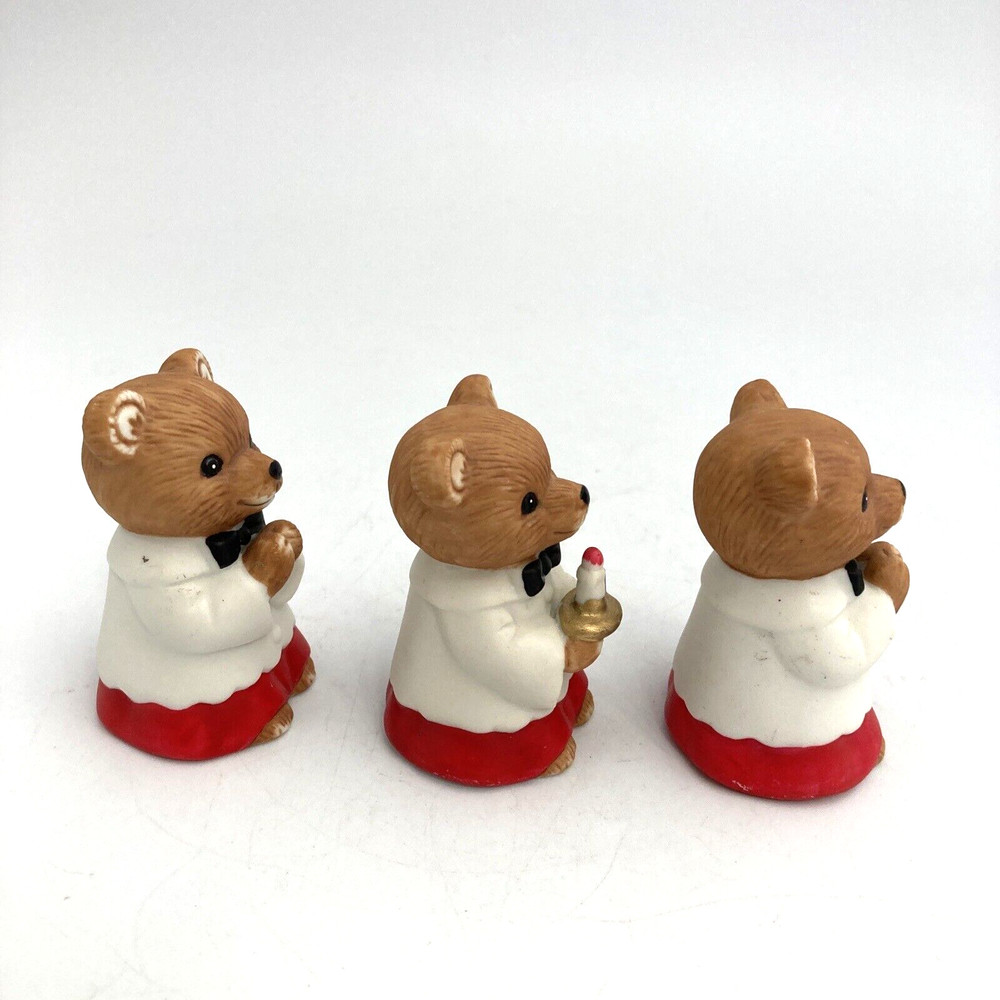 Ceramic Choir Bear Figurines