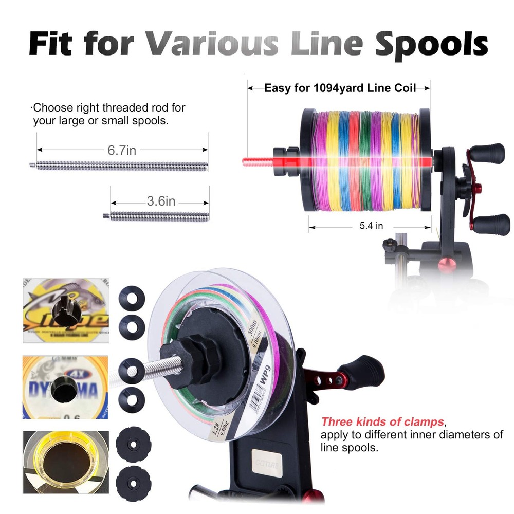 Goture Fishing Line Spooler Winder Machine //Unwinding Function//Reel Spooler...