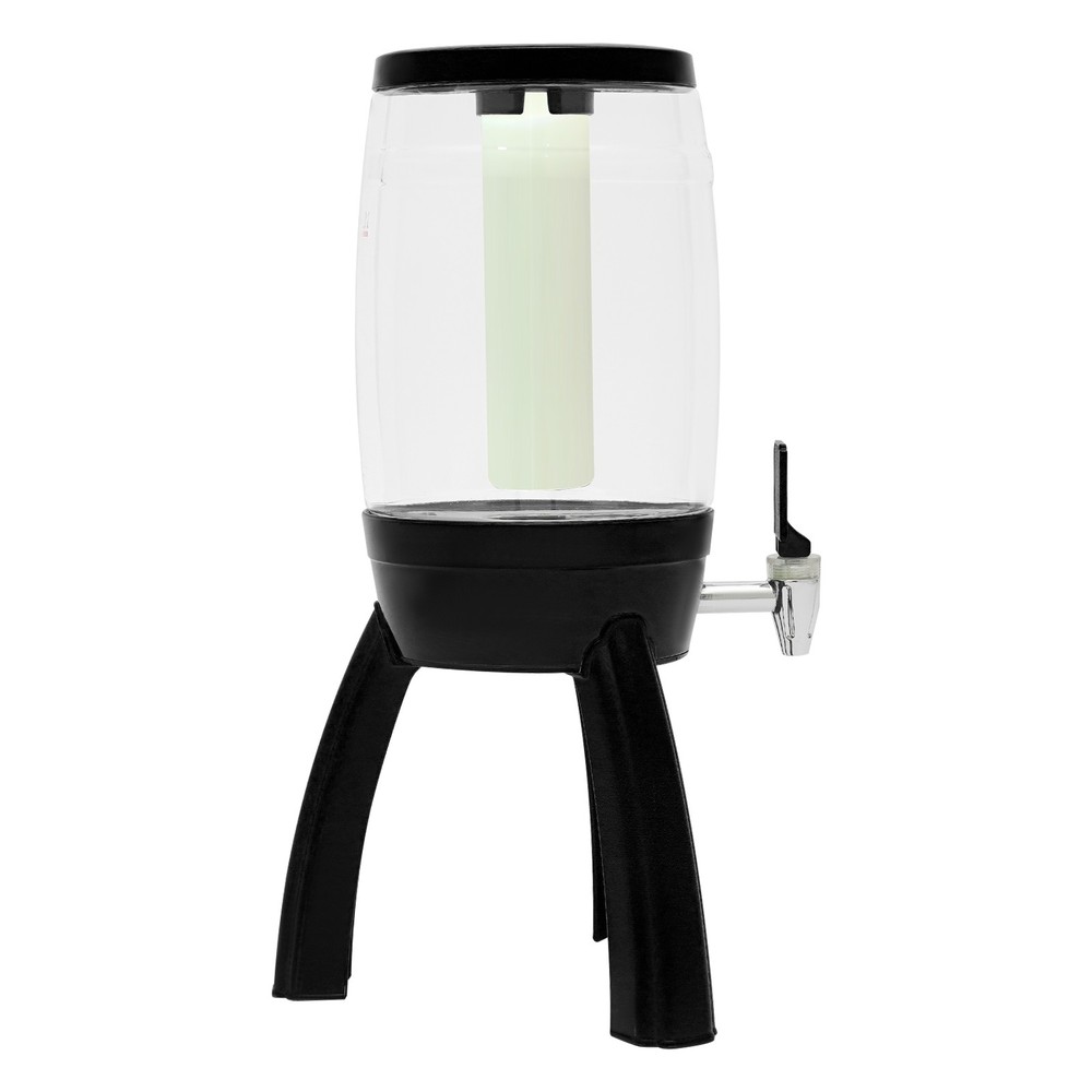 Modern style beer barrel black suitable for bars, restaurants