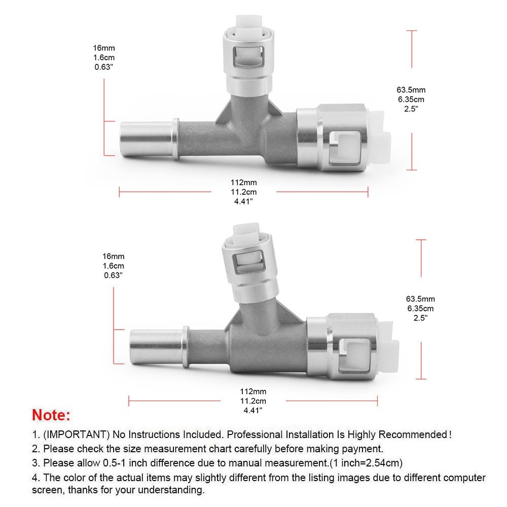 Metal Heater Hose Connector for Cadillac Chevrolet Silverado 800-413 800-414