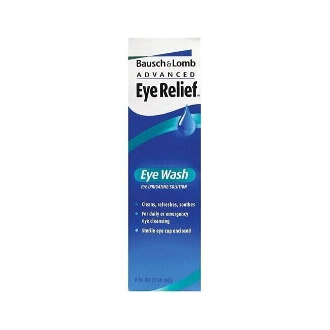Bausch & Lomb Advanced Eye Wash Irrigation Solution, 4 oz