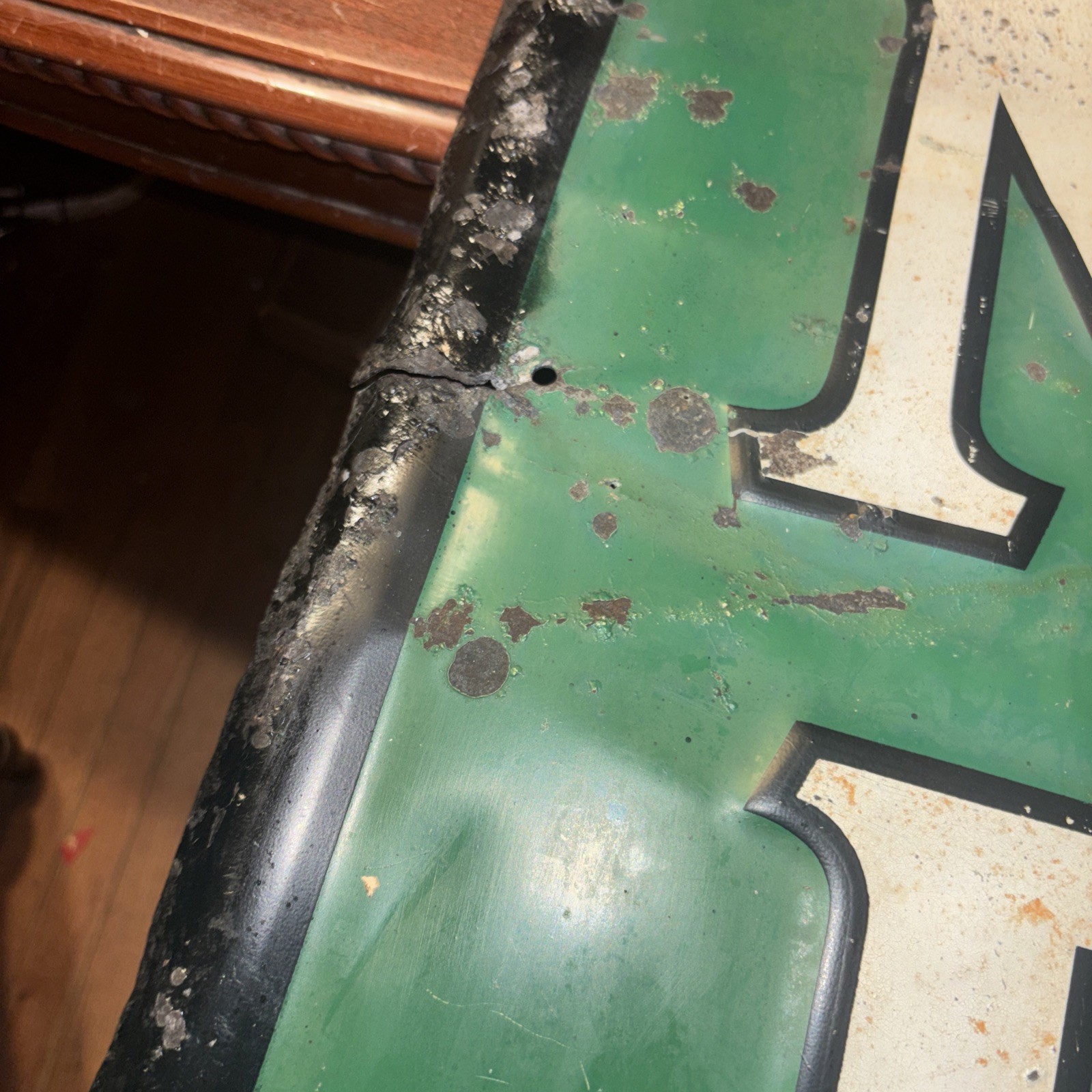 Vintage Rare Cities Service Acme Tire Vertical Sign 60”HX18”W