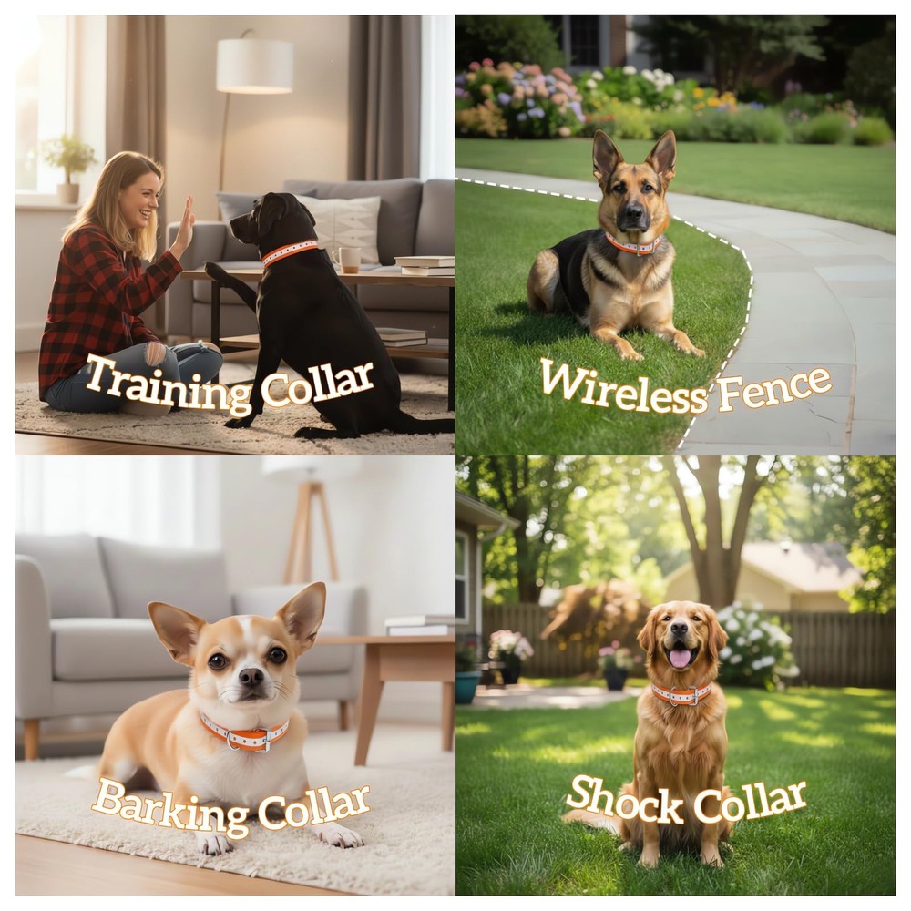 Waterproof Strap for Shock Collars, Adjustable Bark and Collar Strap, Fits 5–...