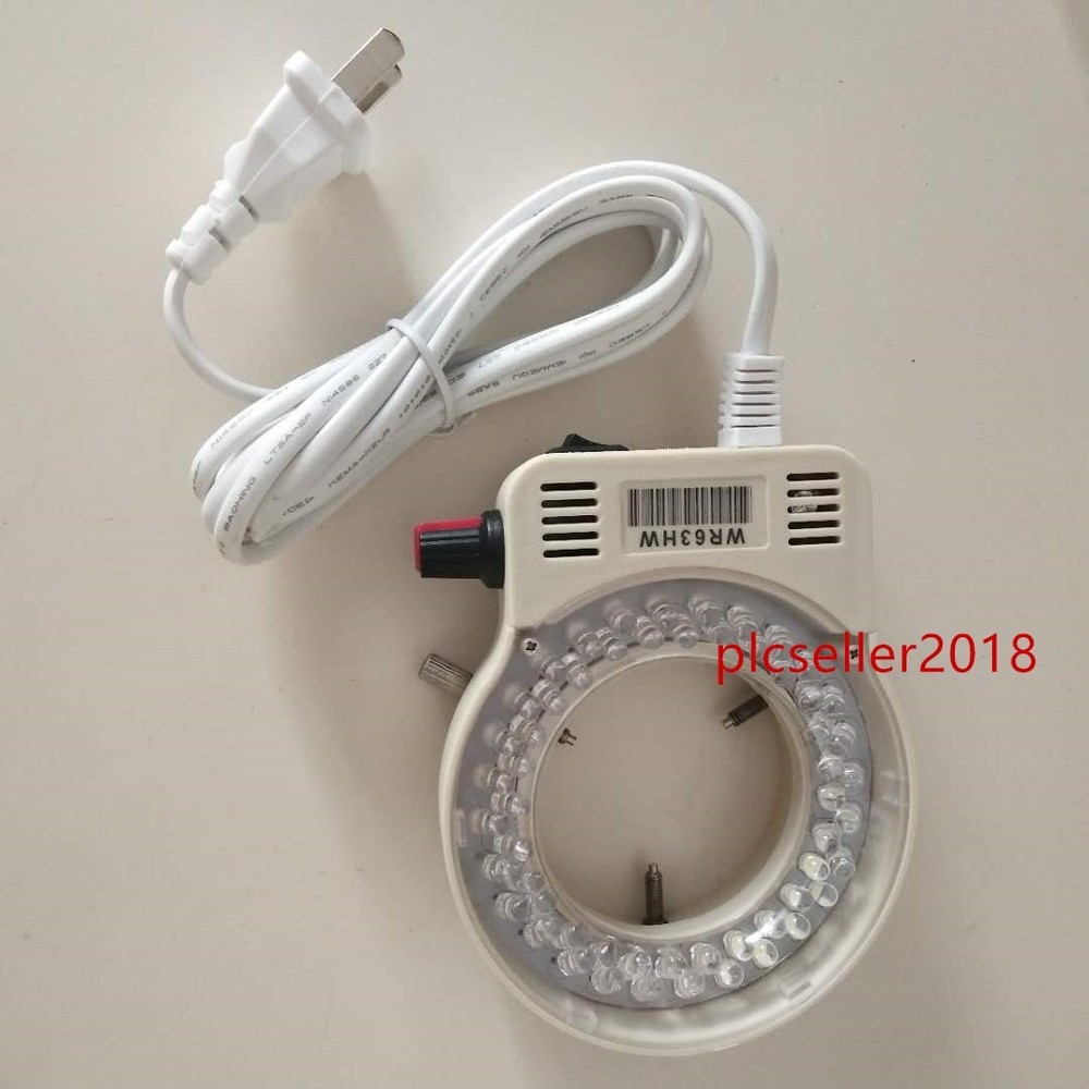 1X for EMZ Microscope Adjustable White LED Ring Light Illuminator WR63HW