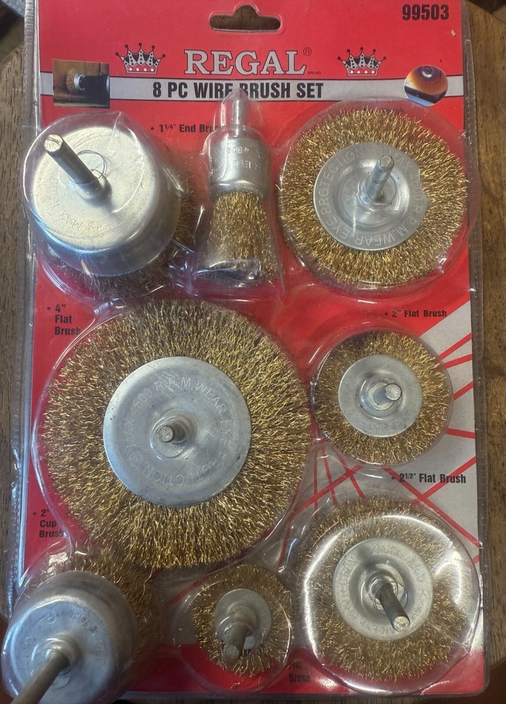 8 PC. Wire brush set