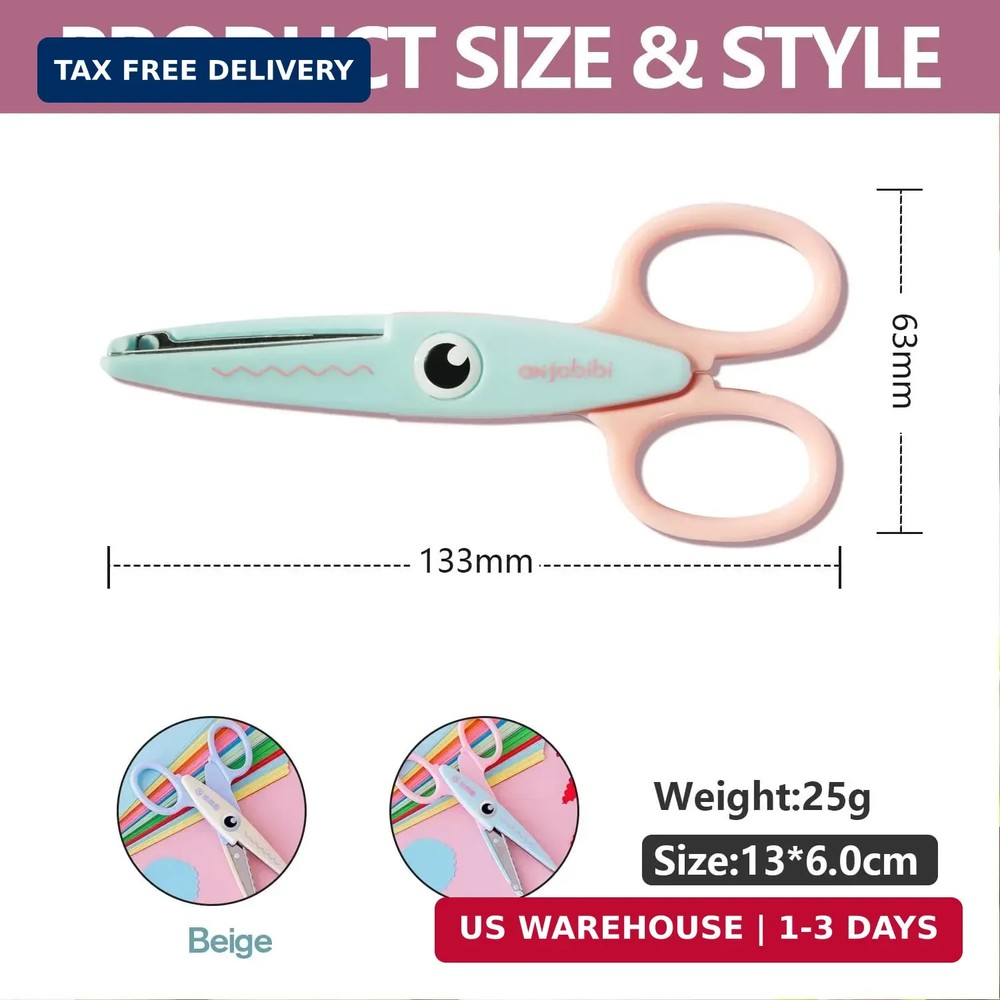 Scissors for Crafting (2-Pack)-Decorative Pattern Edge Craft Scissors,Suitable f
