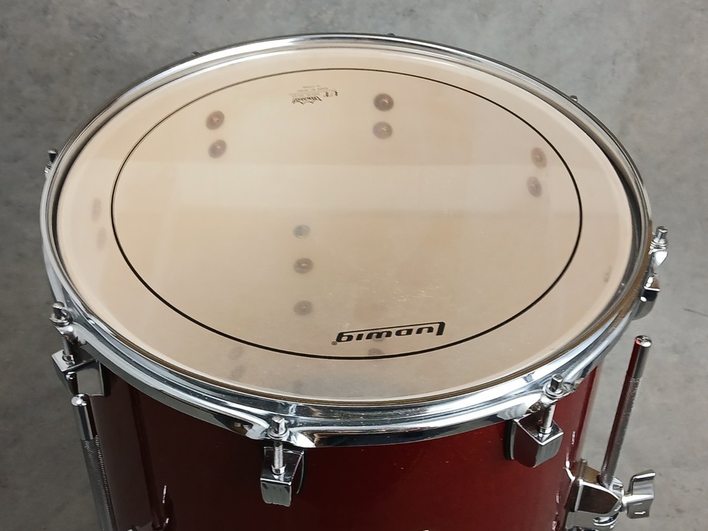 LUDWIG ELEMENT EVOLOLUTION 14" COPPER SPARKLE FLOOR TOM DRUM. MINT CONDITION!