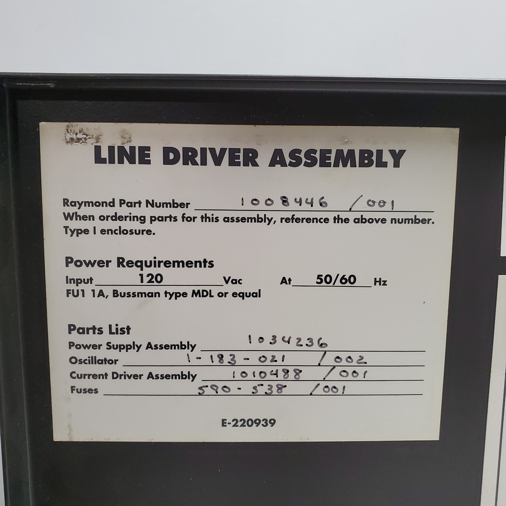 Raymond Line Driver Assembly 1008446/002 Forklift Replacement Part