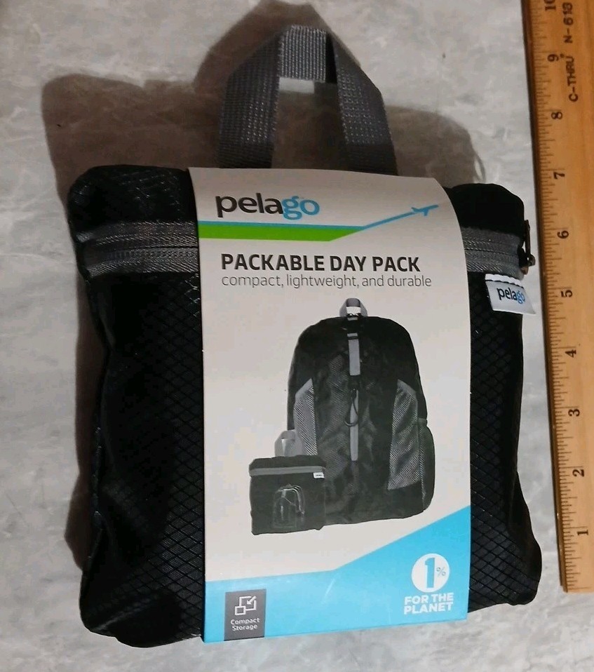 Pelago Compact Packable Vacation Day / Pack, Gray, New