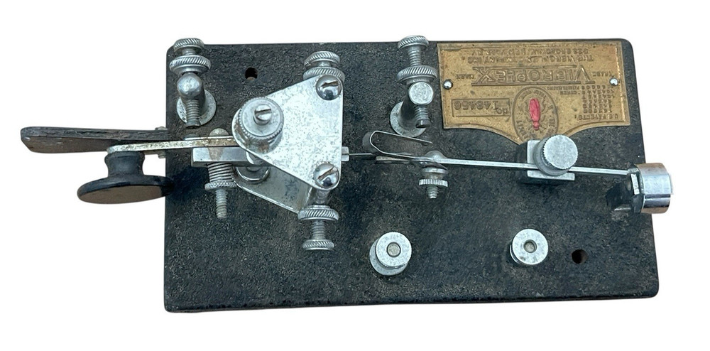 Vibroplex Champion Bug Morse Code Telegraph Key SN 148456 Ham Radio 1939-40s