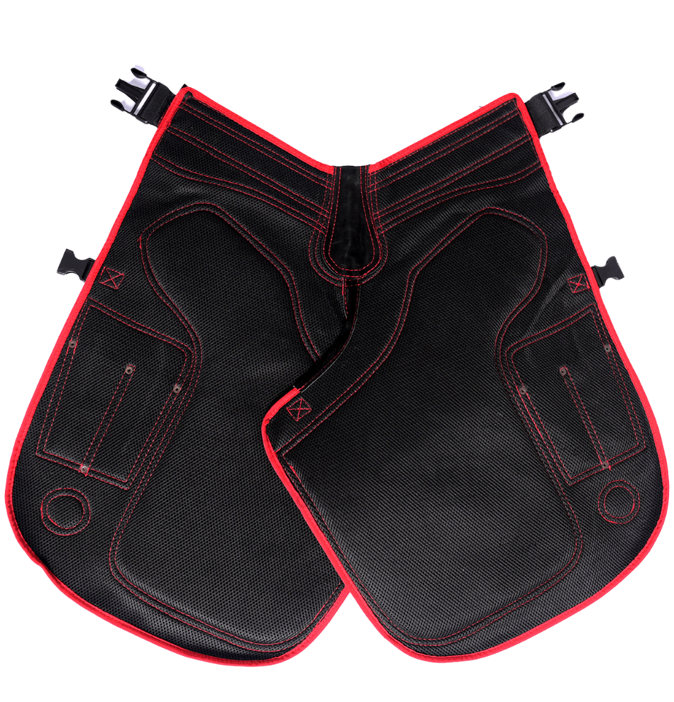 Farrier Apron Chaps with 4 Knife Pockets and 2 Nail Magnets with Back Support.