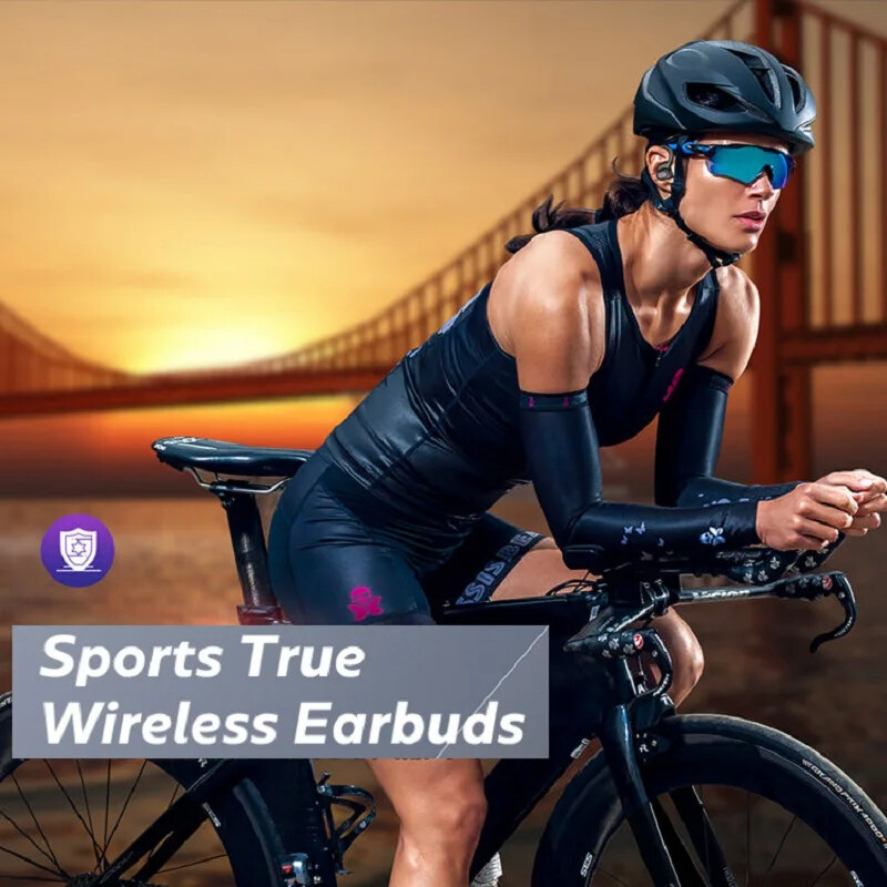 Bluetooth 5.0 Ear hook Wireless Headset Headphones for iPhone Samsung Android