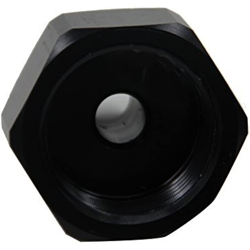 Nitrous Bottle Nut Adapter With Washer (Black, 4AN)