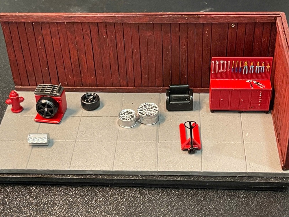 1/64 Scale Garage Accessory Set (Su001-9 pcs)