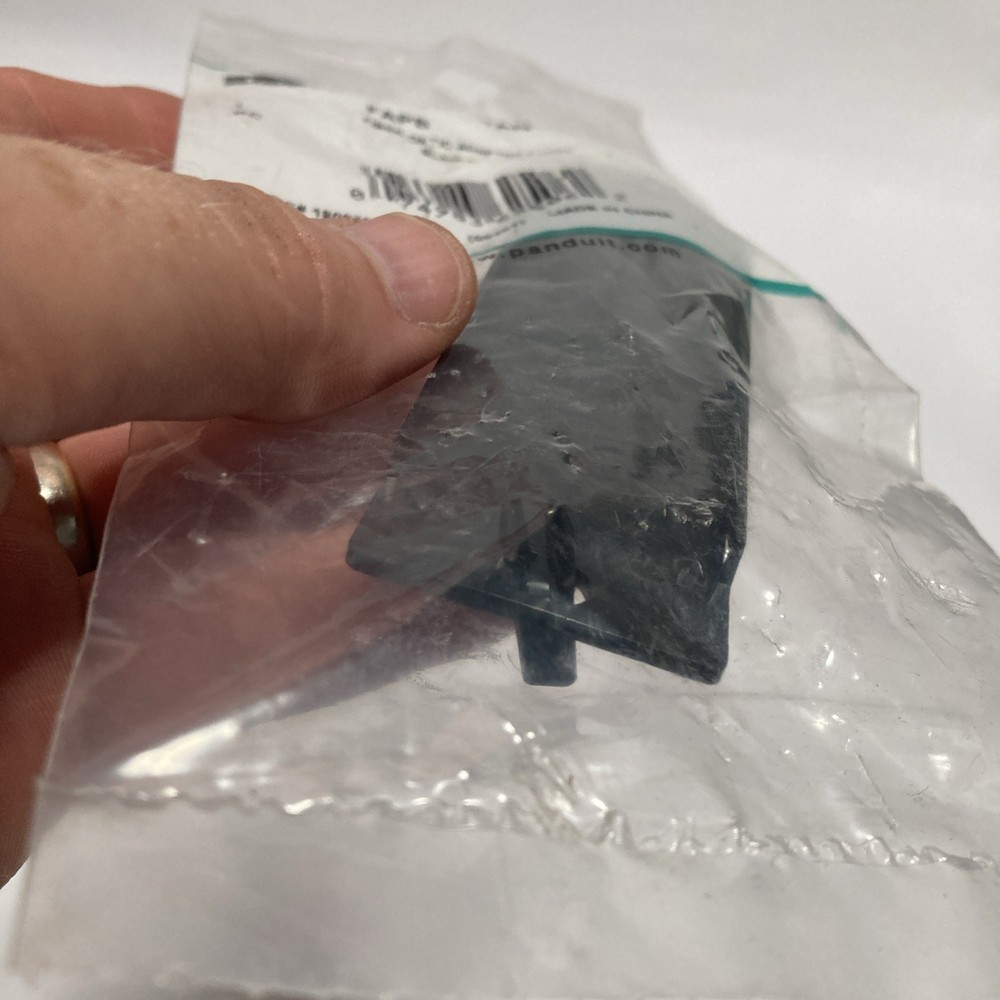Panduit FAPB Blank Front Loading Adapter Panel Plastic Black