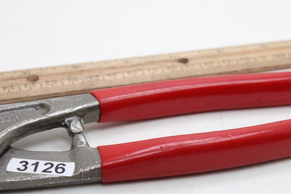 Unbranded 10" RED Rubber Handle Forge Nipper Tool
