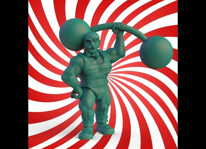 StrongMan, Circus Magic, Dungeons & dragons, D&D, Tabletop, Pathfinder