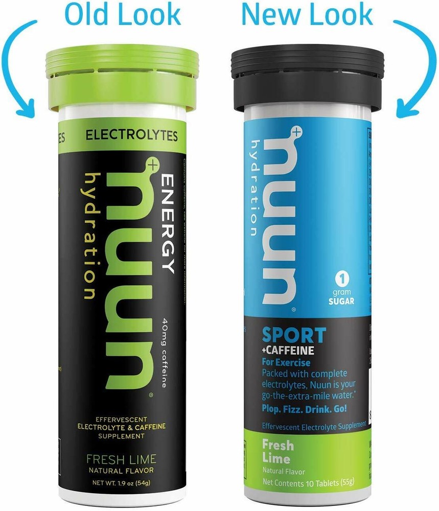 Nuun Sport + Caffeine: Electrolyte Tablets, Effervescent Hydration Tabs 4 Pack