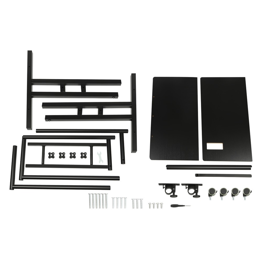 27-45" Standing Desk Home Office Adjustable Height Mobile Laptop Computer Table