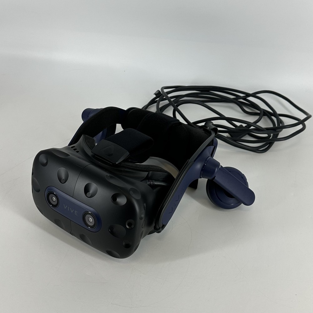 HTC Vive Pro 2 VR Headset w/ Controller/Link Box/Base Stations/USB Cable - Good