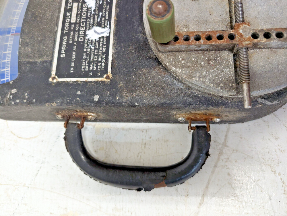 Owens-Illinois Spring Torque Tester, Screw Cap Torque Testing Machine