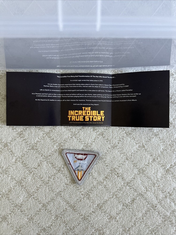 Logic The Incredible True Story Signed CD With Posters/Insert/Patch/Sticker