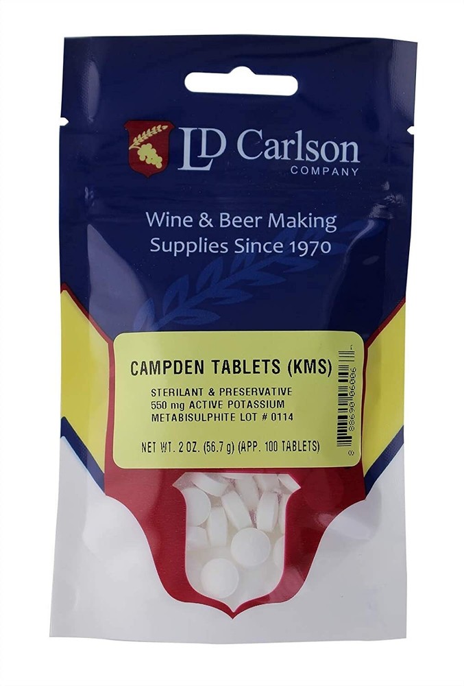 Campden Tablets (Potassium Metabisulphite) - 100 Tabs