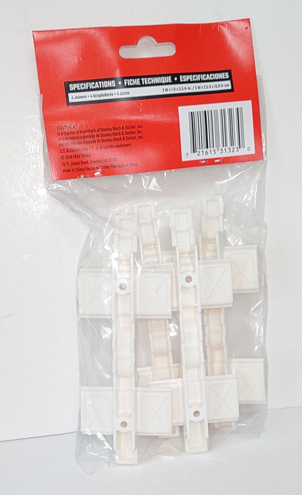 Craftsman Versastack Trackwall Joiners Pack of 4 CMST82610VT