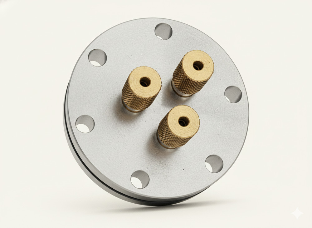 MDC | 601002 | COMPRESSION FEEDTHROUGH | CONFLAT/BRASS | 2.75"CF | HIGH VACUUM