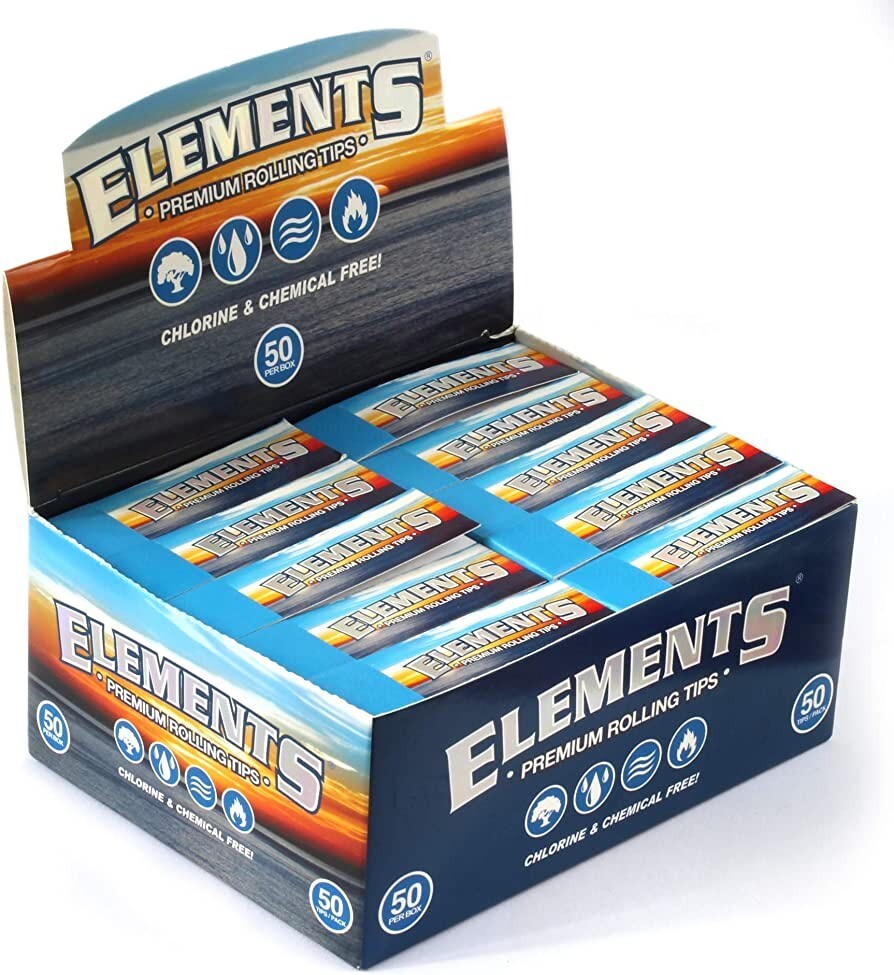Elements Premium Rolling Tips, Non Perforated, 50 ct