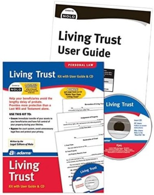Living Trust Kit, Forms and Instructions, Includes CD , White