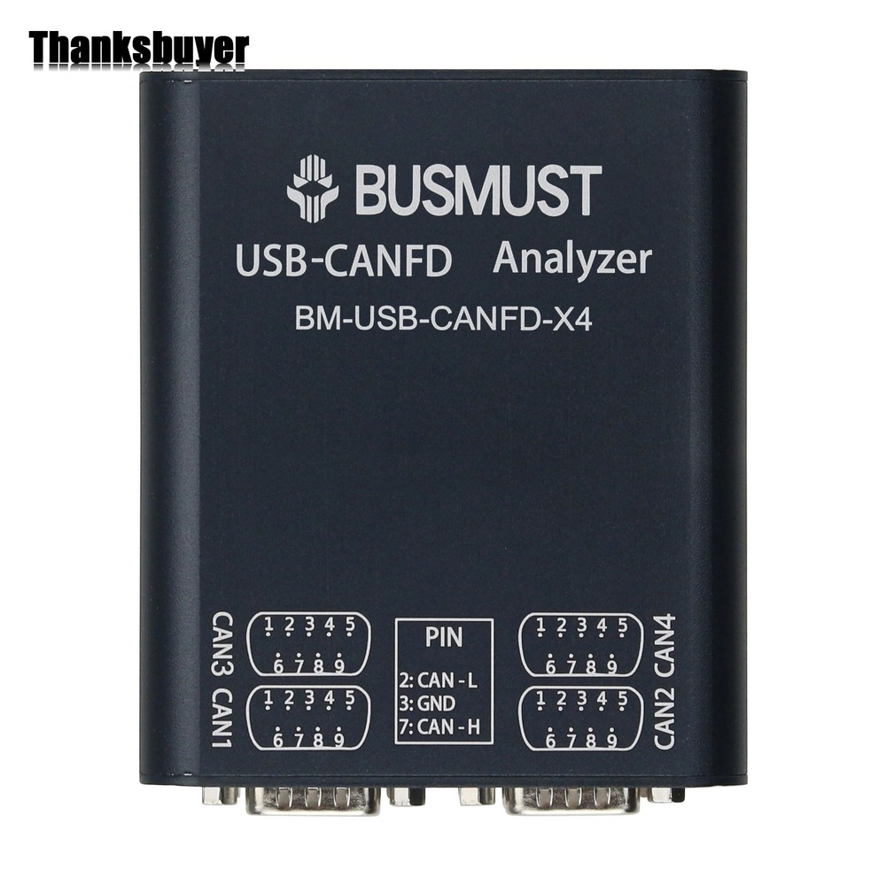 CAN Analyzer 4 Channel CANFD Analyzer USB to CANFD Busmaster Upper Computer pe66