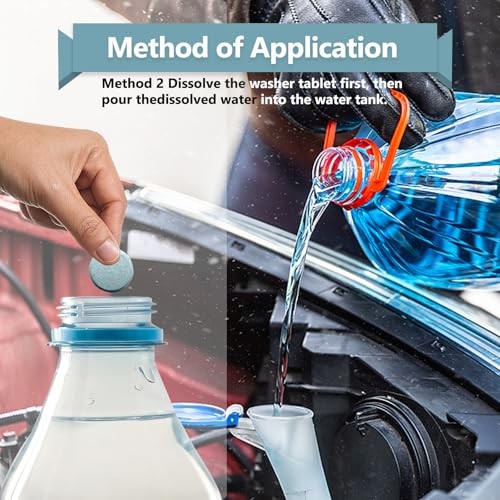 100 Pieces Car windshield washer fluid Concentrated Clean Tablets, Windshield