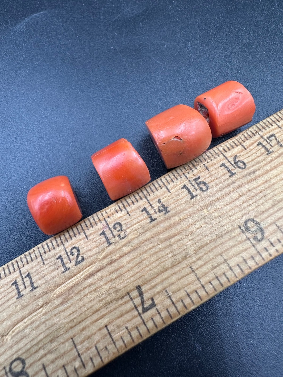 ANTIQUE UNDYED BEAD CORAL healing Mediterranean NATURAL Tibet momo Japan salmon