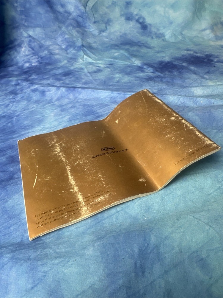 Nikon FE instruction manual (M)