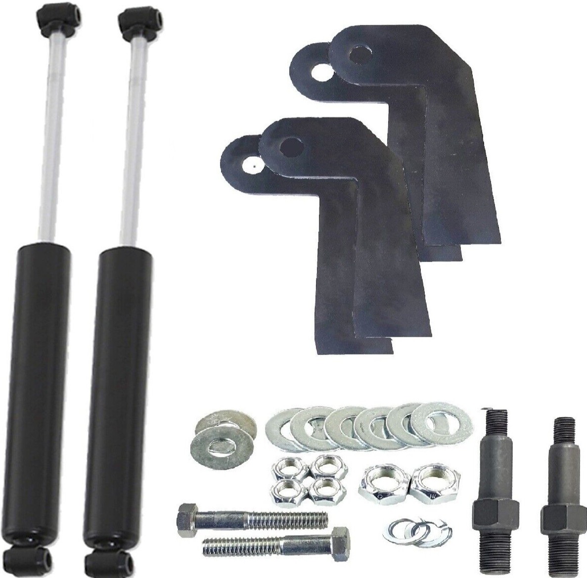 Front Universal Air Ride Shock Relocator Kit Weld On Mount Bracket Stud