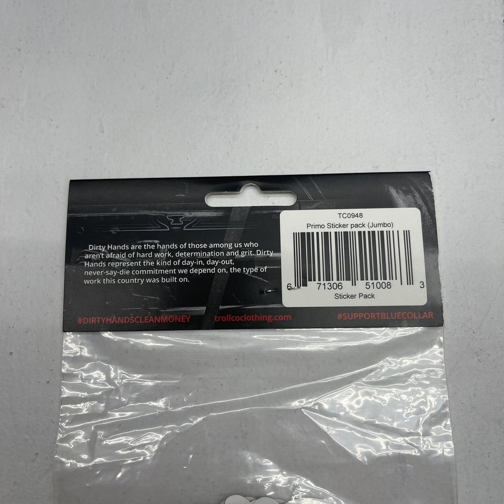 Troll Co Primo Jumbo Hard Hat Sticker Pack