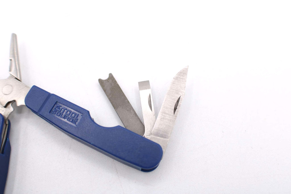 Multi Tool Small Pocket Pliers File Screwdriver More Blue Tool Source Camping