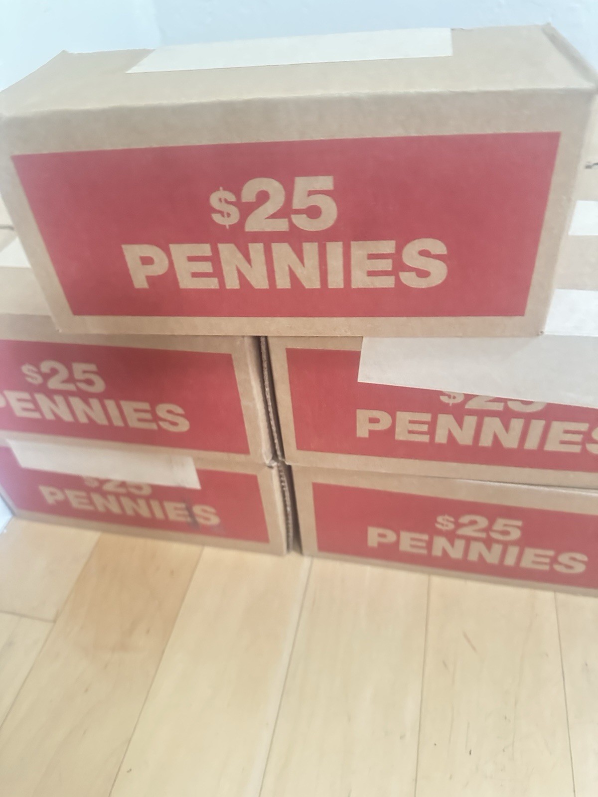 Unsearched, Unopened, SEALED Box Of Pennies $25 Face Value, Rare Discontinued+