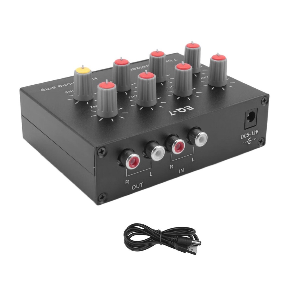 EQ7 Car Audio Headset Amplifier 7Band EQ Equalizer