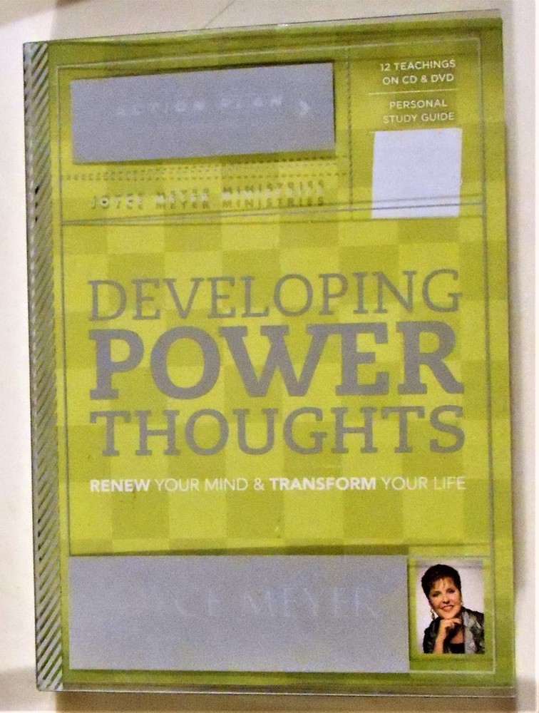 Developing Power Thoughts, Action Plan Study Package, CD DVD Guide, Joyce Meyer